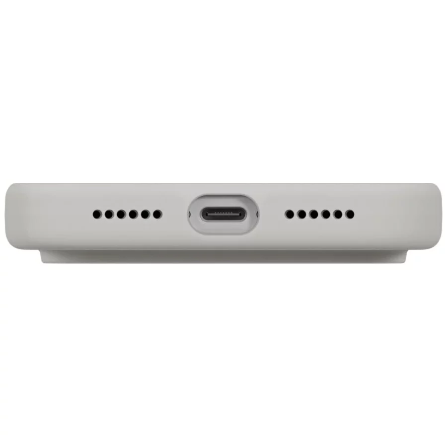 Etui UNIQ Lino na iPhone 17 Pro Max Magclick Charging - szare