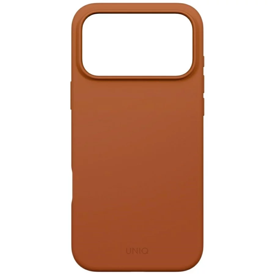Etui UNIQ Lino na iPhone 17 Pro Max Magclick Charging - pomarańczowe