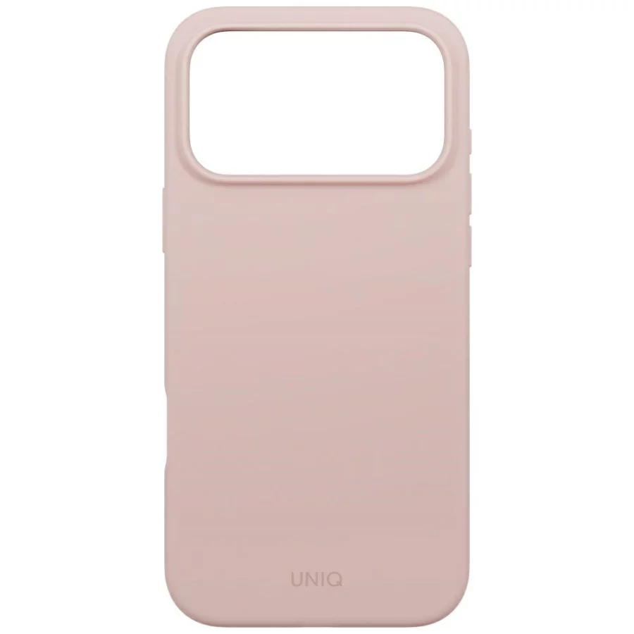 Etui UNIQ Lino na iPhone 17 Pro Max Magclick Charging - różowe