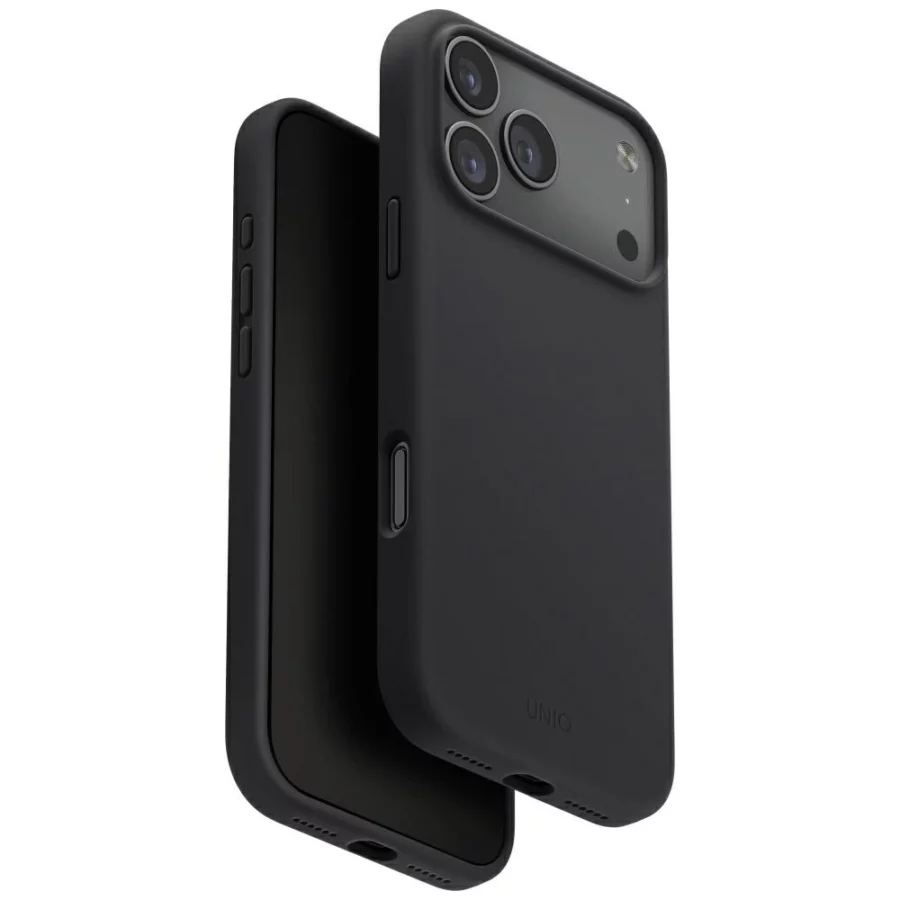 Etui UNIQ Lino na iPhone 17 Pro Max Magclick Charging - szare