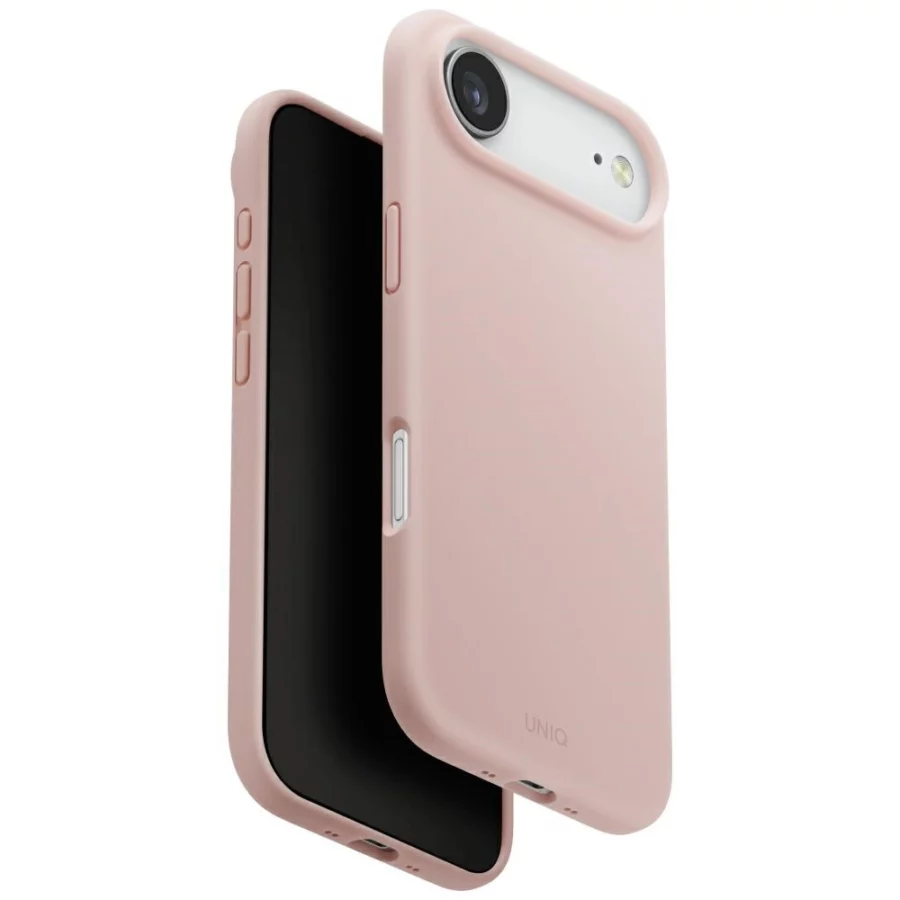 Etui UNIQ Lino na iPhone Air Magclick Charging - różowe