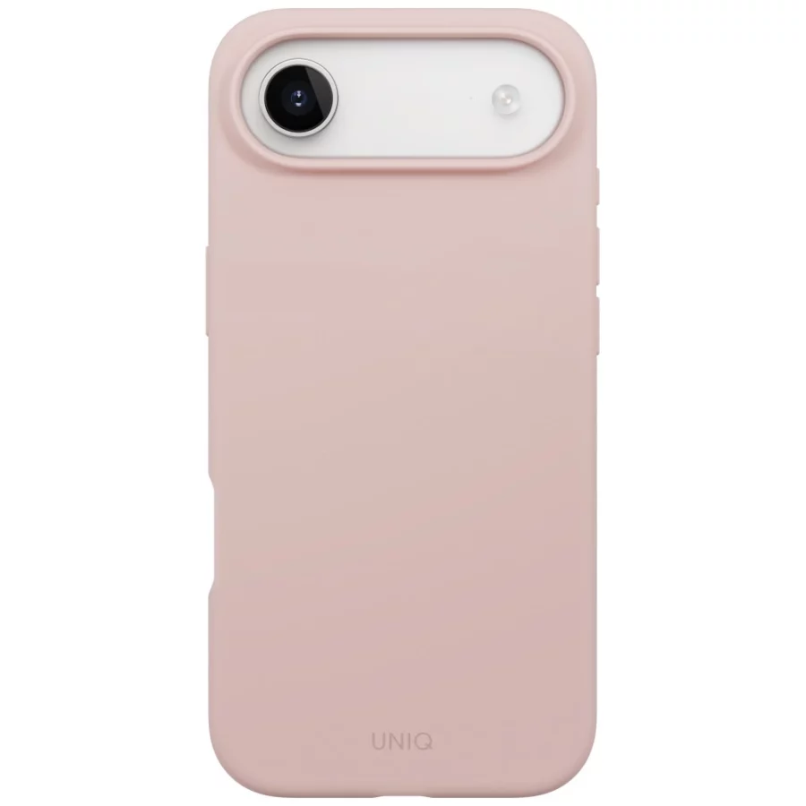 Etui UNIQ Lino na iPhone Air Magclick Charging - różowe