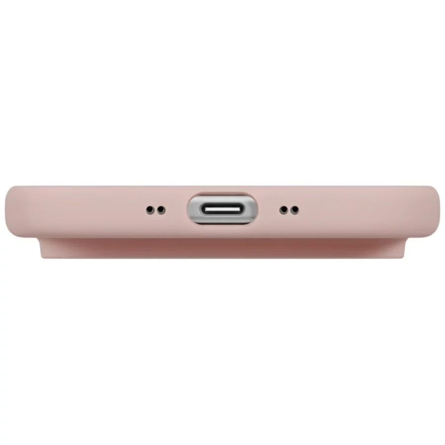 Etui UNIQ Lino na iPhone Air Magclick Charging - różowe