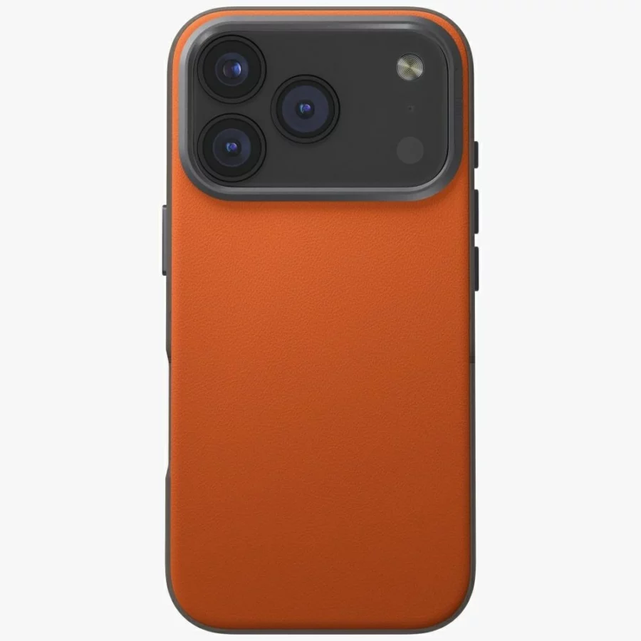 Etui UNIQ Lyden DS na iPhone 17 Pro Magclick Charging - pomarańczowo-szary