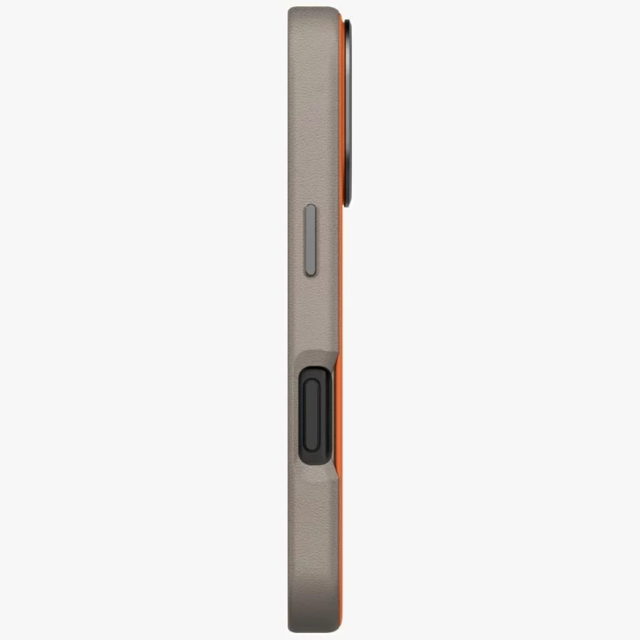 Etui UNIQ Lyden DS na iPhone 17 Pro Magclick Charging - pomarańczowo-szary