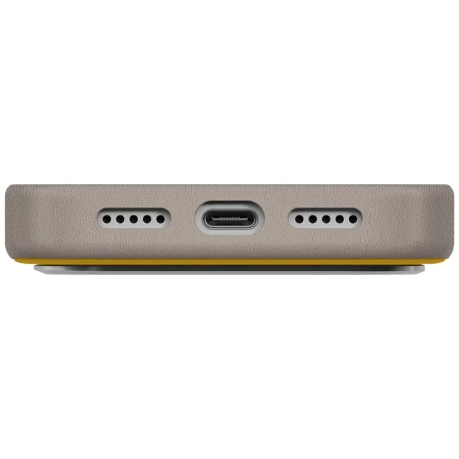 Etui UNIQ Lyden DS na iPhone 17 Pro Magclick Charging - żółto-szary