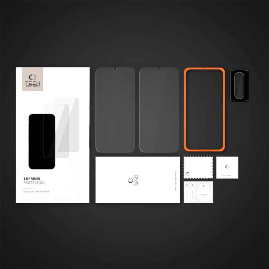 Szkło hartowane Tech-Protect Supreme Easy 3-pack na Samsung Galaxy A17 4G / 5G