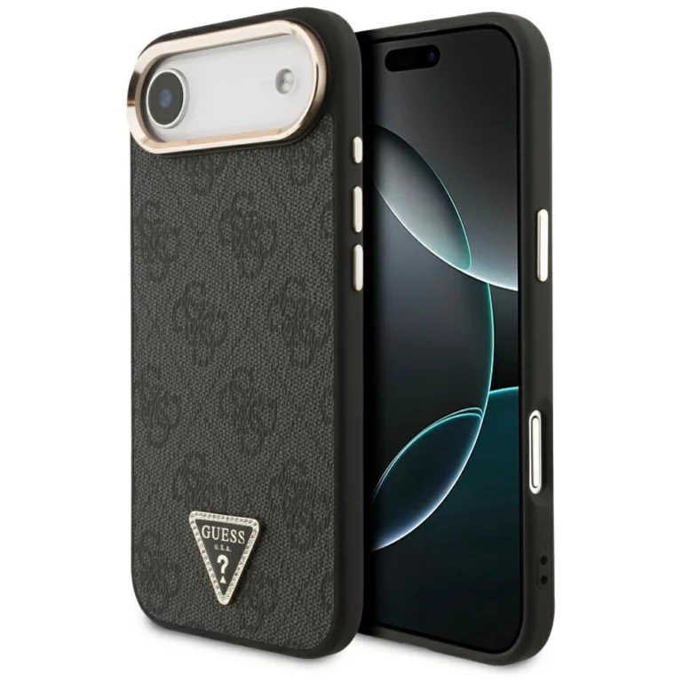 Etui Guess 4G Triangle Logo MagSafe naiPhone Air - czarno-złote