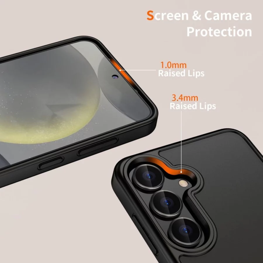 Etui Tech-Protect MagMat na Samsung Galaxy S25 FE - czarny mat