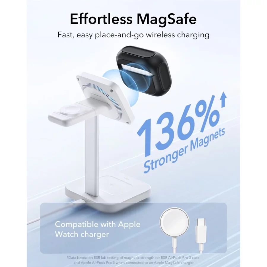 Etui ESR Orbit HaloLock MagSafe na AirPods Pro 3 - czarne