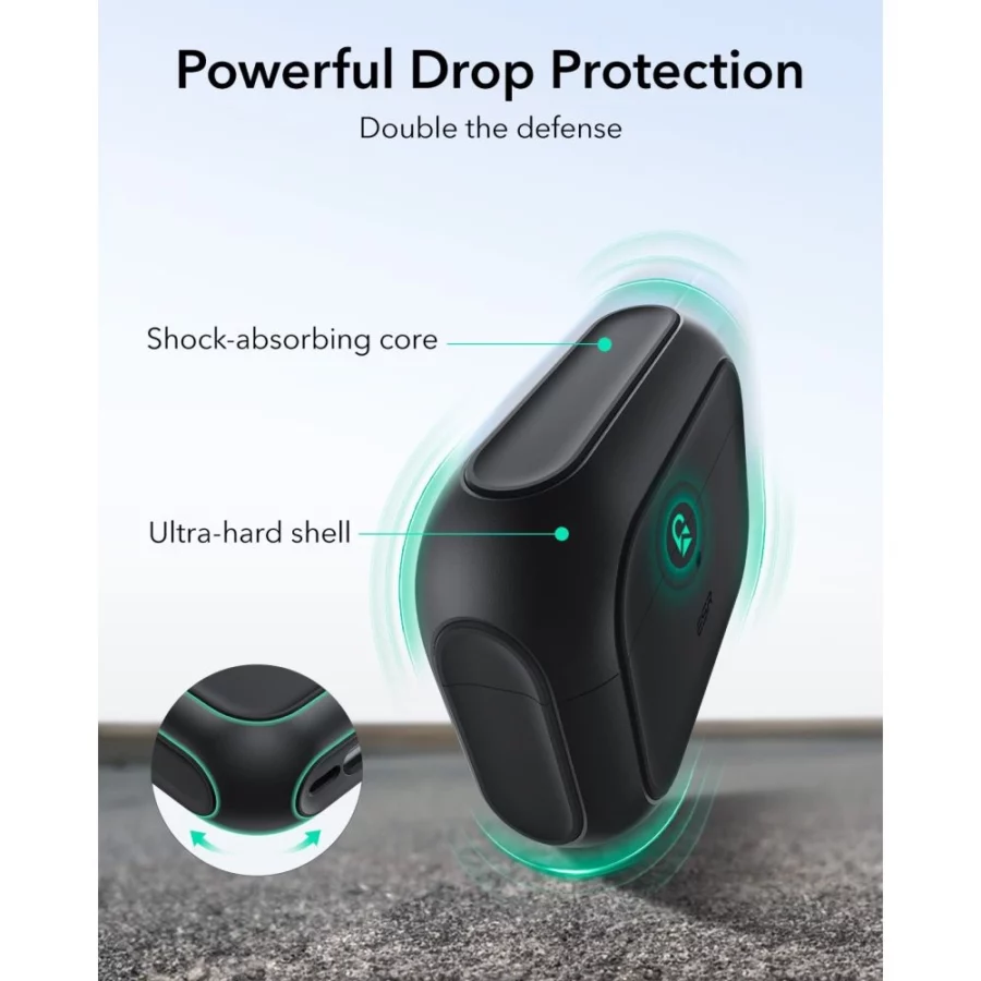 Etui ESR Orbit HaloLock MagSafe na AirPods Pro 3 - czarne
