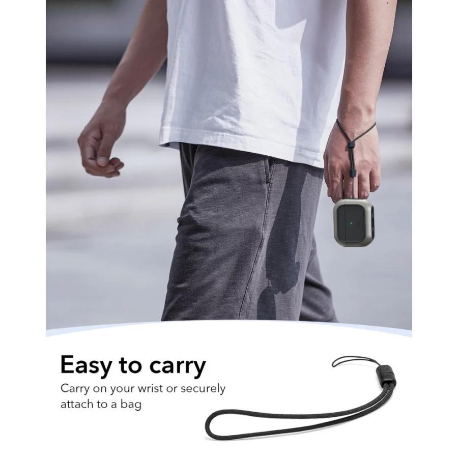 Etui ESR Orbit HaloLock MagSafe na AirPods Pro 3 - szaro-czarne