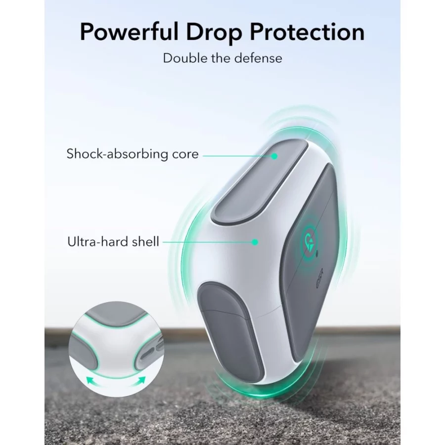 Etui ESR Orbit HaloLock MagSafe na AirPods Pro 3 - białe