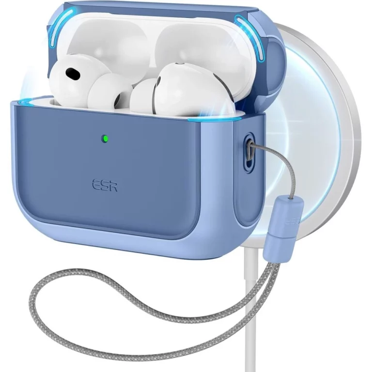 Etui ESR Orbit Halolock MagSafe na AirPods Pro - niebieskie