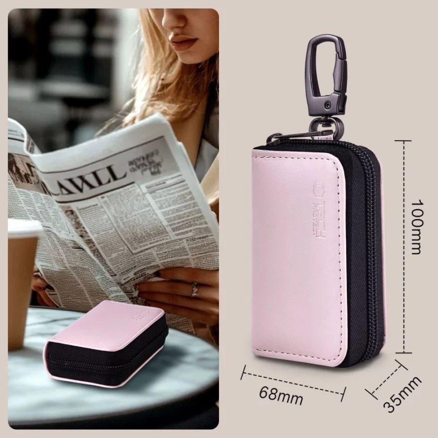 Etui na kluczyki samochodowe Tech-Protect KLR300 blokujące RFID - różowe