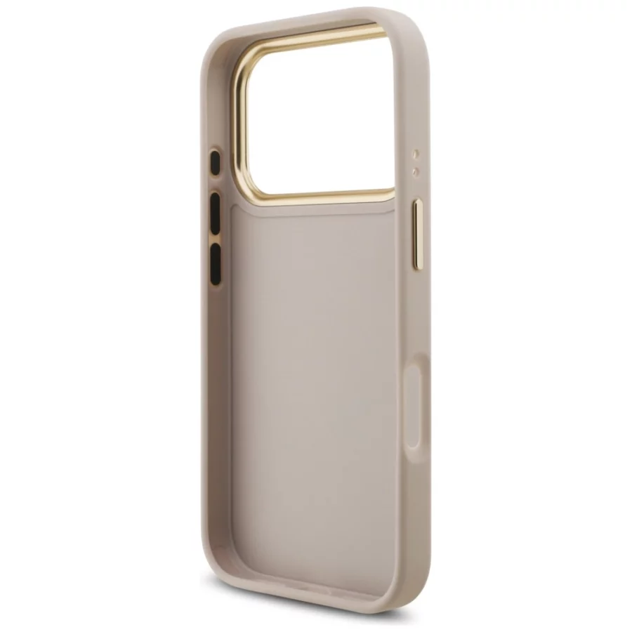 Etui Guess 4G Big 4G Classic Logo Big Strap Metal Buttons na iPhone 17 Pro - różowe