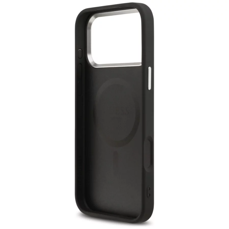 Etui Guess Classic Logo MagSafe na iPhone 17 Pro Max - czarne