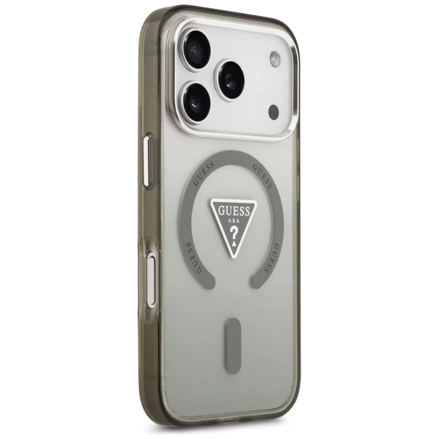 Etui Guess IML Gradient Triangle Logo MagSafe na iPhone 17 Pro - zielone
