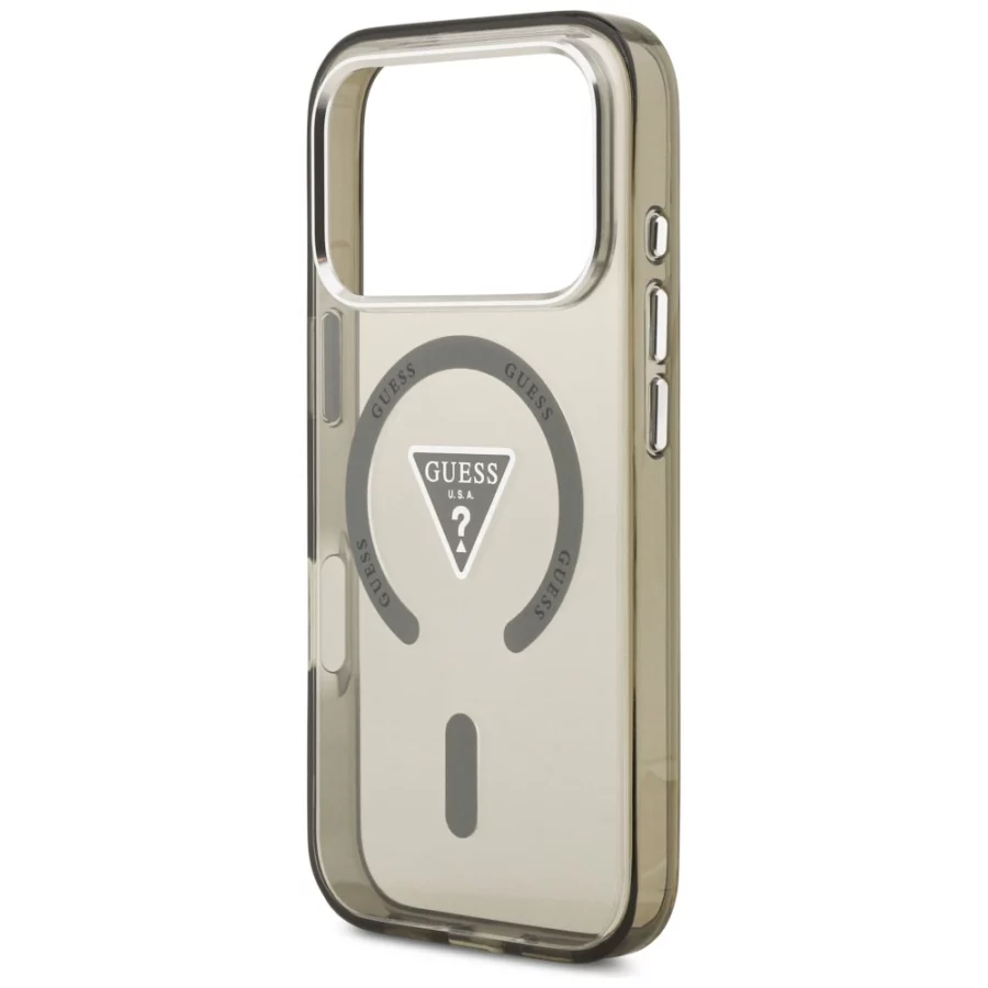 Etui Guess IML Gradient Triangle Logo MagSafe na iPhone 17 Pro - zielone