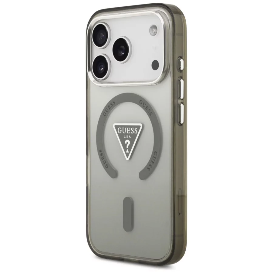 Etui Guess IML Gradient Triangle Logo MagSafe na iPhone 17 Pro Max - zielone