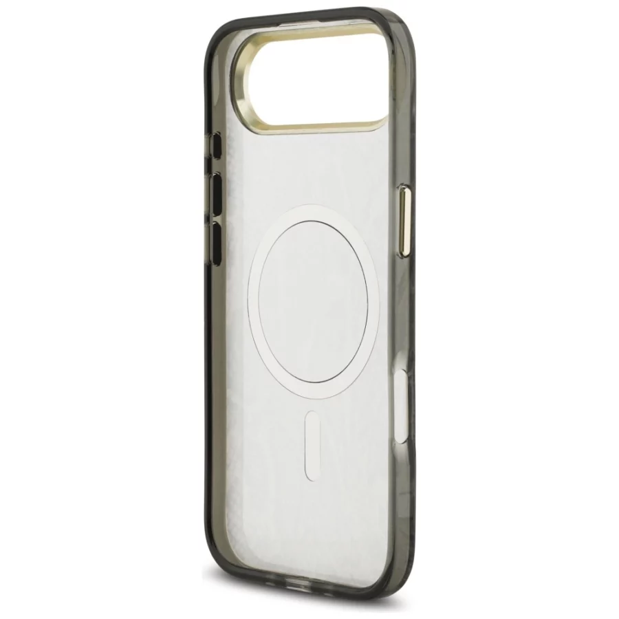Etui Guess Python Pattern MagSafe na iPhone Air - czarne
