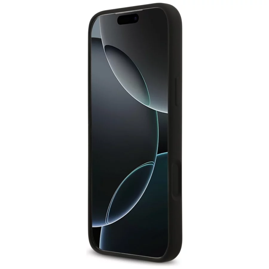 Etui Guess Silicone Big 4G Script na iPhone 17 Pro Max - czarne