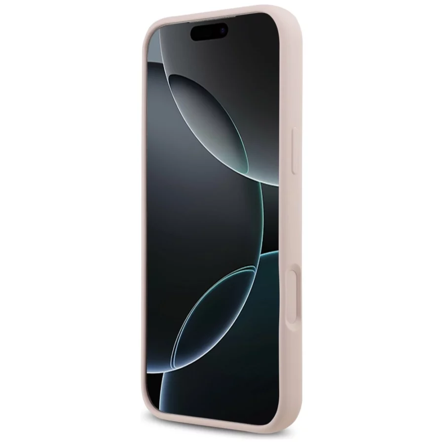 Etui Guess Silicone Big 4G Script na iPhone 17 Pro Max - różowe