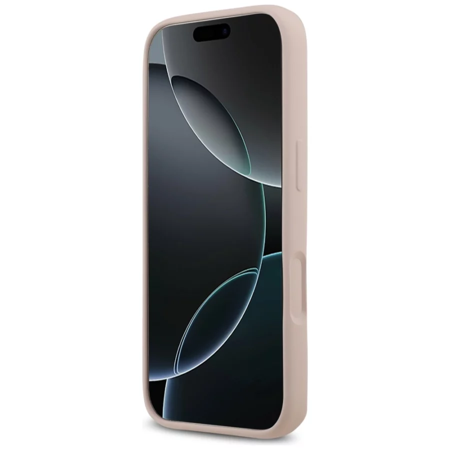 Etui Guess Silicone Big 4G Script na iPhone 17 Pro - różowe
