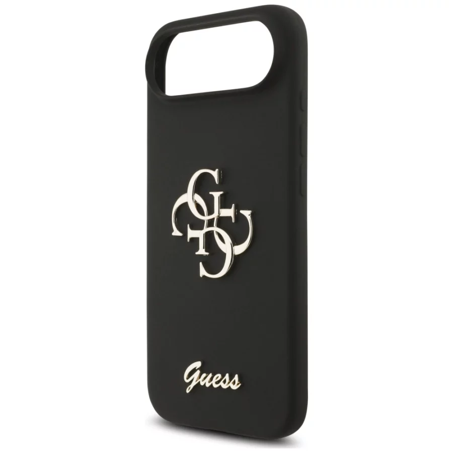 Etui Guess Silicone Big 4G Script na iPhone Air - czarne