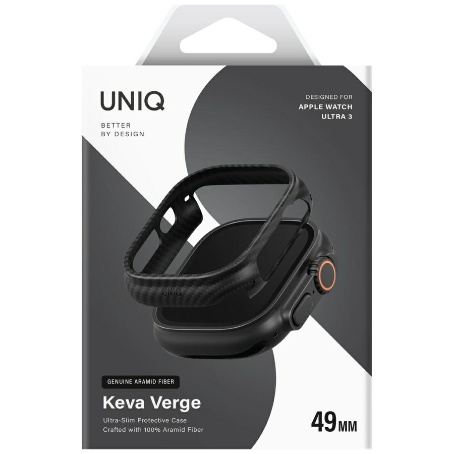 Etui UNIQ Keva Verge do Apple Watch      Ultra / Ultra 2 / Ultra 3 49mm czarny