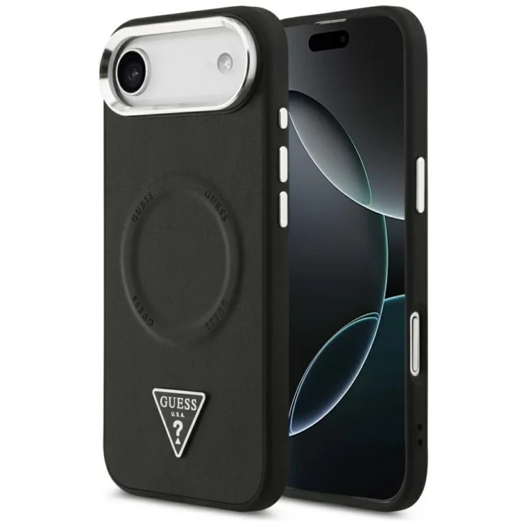 Etui Guess Triangle Logo MagSafe na iPhone Air - czarne