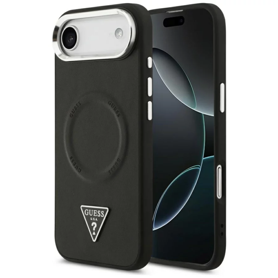 Etui Guess Triangle Logo MagSafe na iPhone Air - czarne