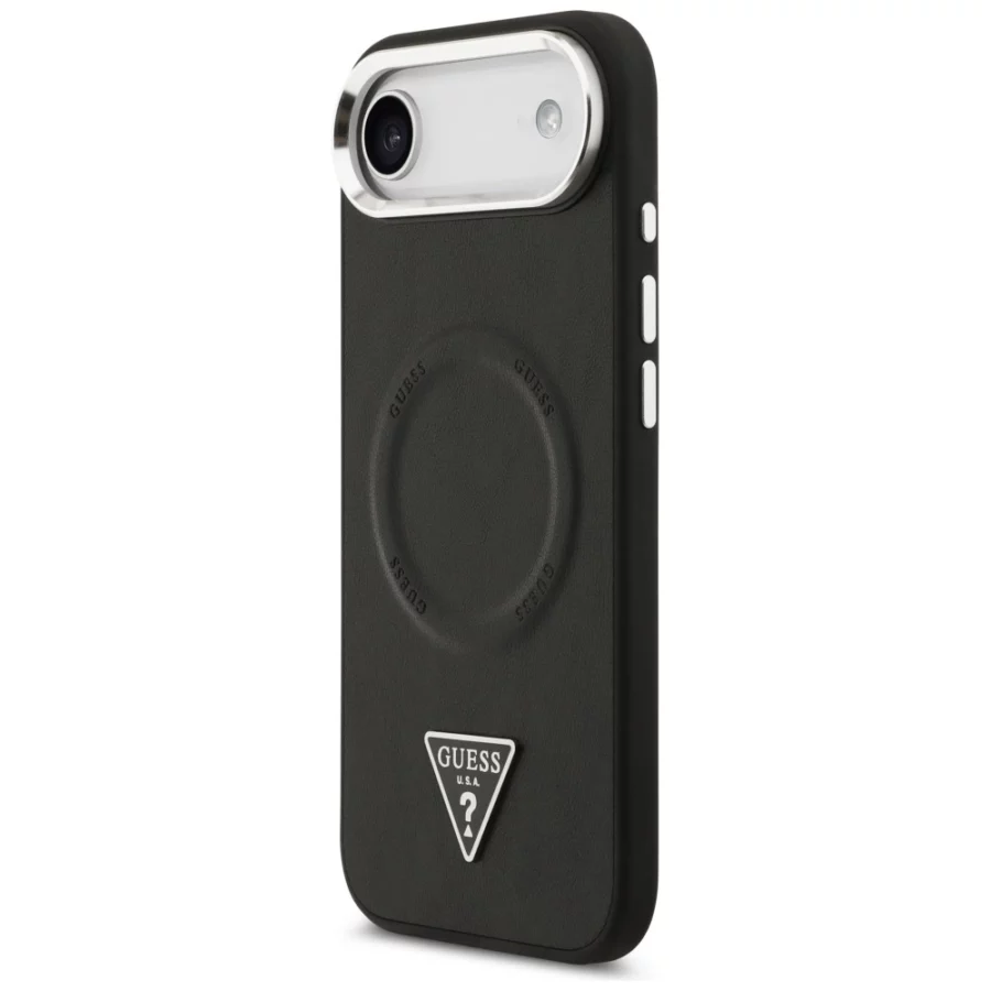 Etui Guess Triangle Logo MagSafe na iPhone Air - czarne