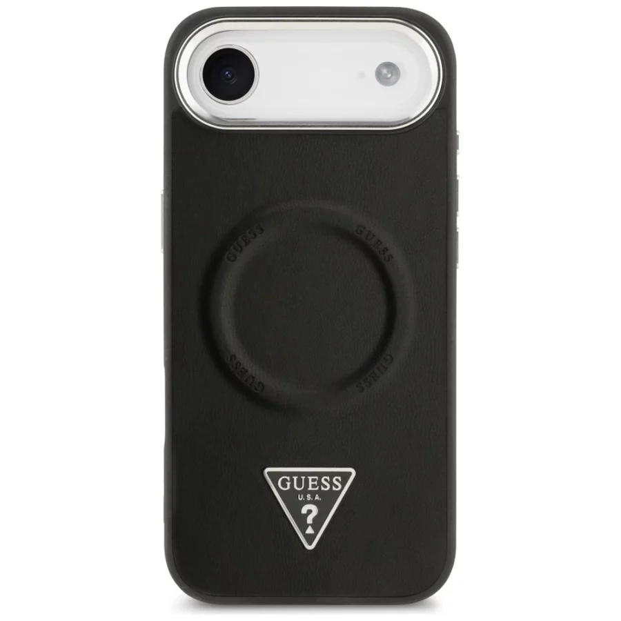 Etui Guess Triangle Logo MagSafe na iPhone Air - czarne