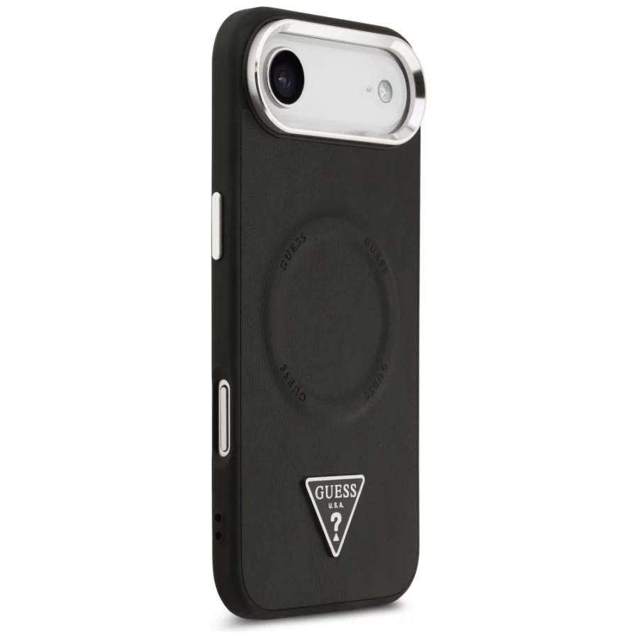 Etui Guess Triangle Logo MagSafe na iPhone Air - czarne