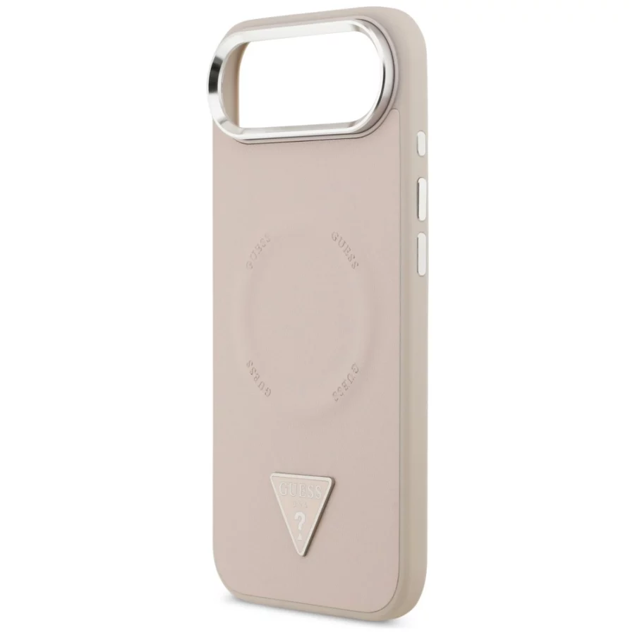Etui Guess Triangle Logo MagSafe na iPhone Air - różowe