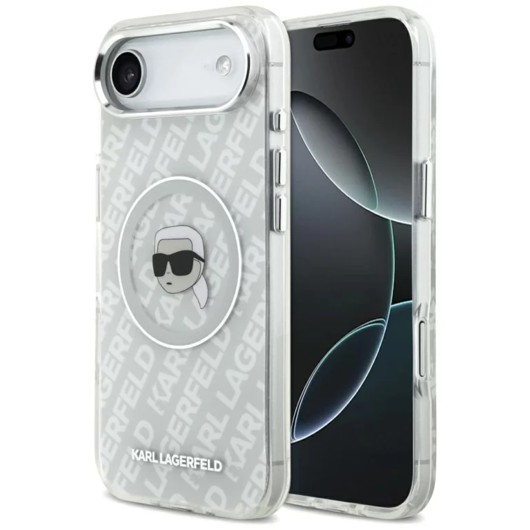 Etui Karl Lagerfeld IML Karl Head Logo MagSafe na iPhone Air -szare