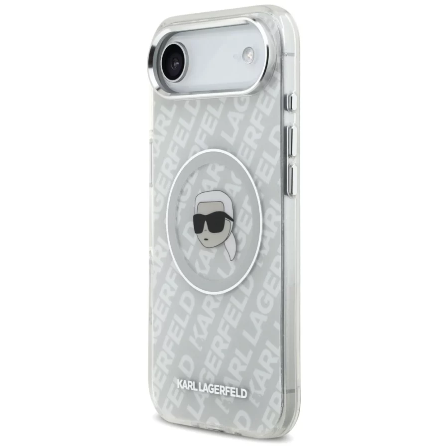 Etui Karl Lagerfeld IML Karl Head Logo MagSafe na iPhone Air -szare