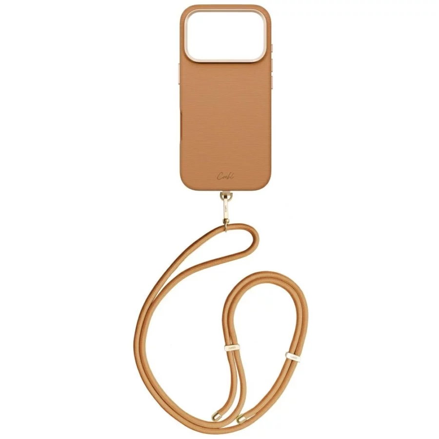 Etui UNIQ Coehl Mirelle na iPhone 17 Pro Magnetic Charging - brązowe