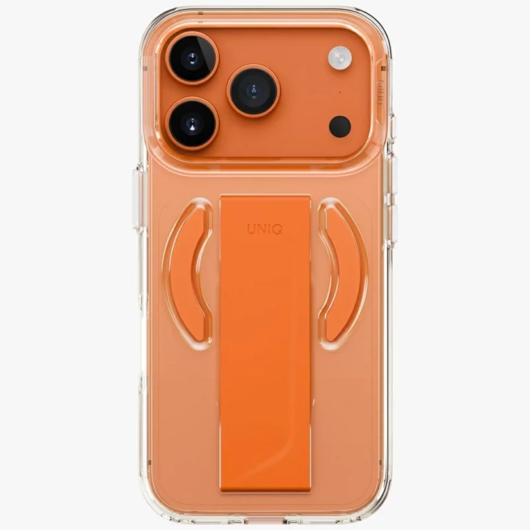 Etui UNIQ Heldro Air na iPhone 17 Pro Magclick Charging - pomarańczowe