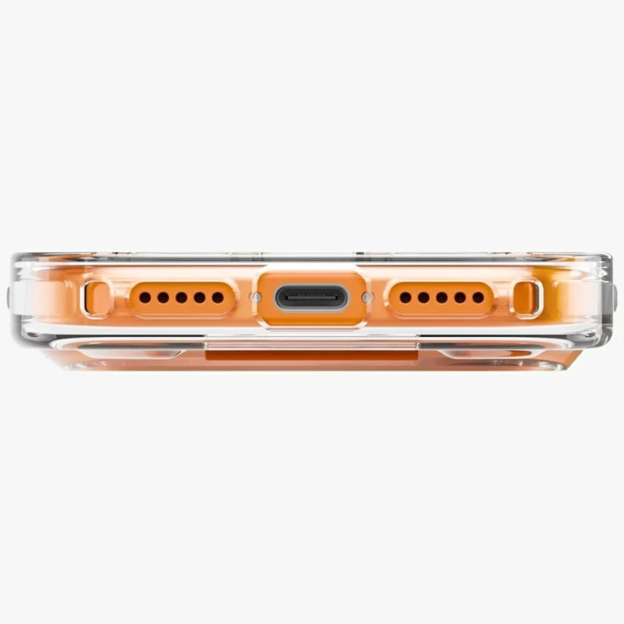 Etui UNIQ Heldro Air na iPhone 17 Pro Magclick Charging - pomarańczowe