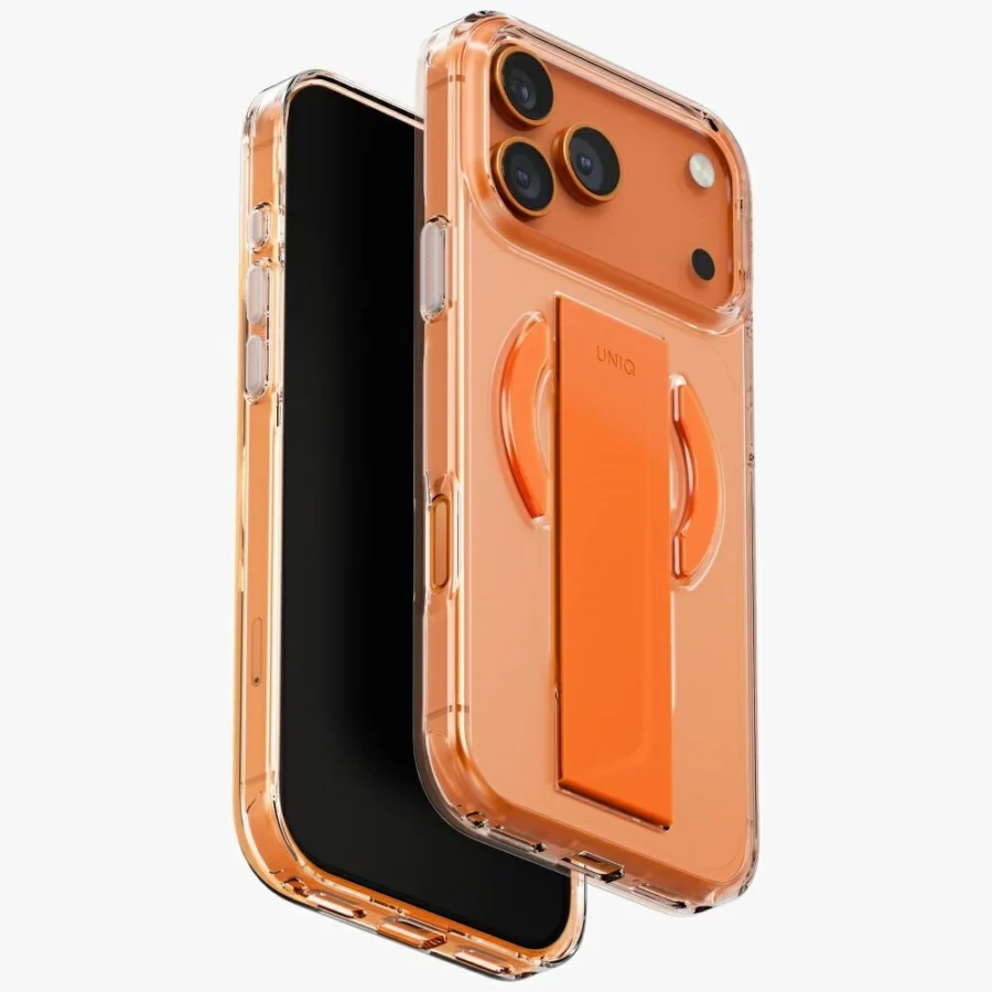 Etui UNIQ Heldro Air na iPhone 17 Pro Max Magclick Charging - pomarańczowe