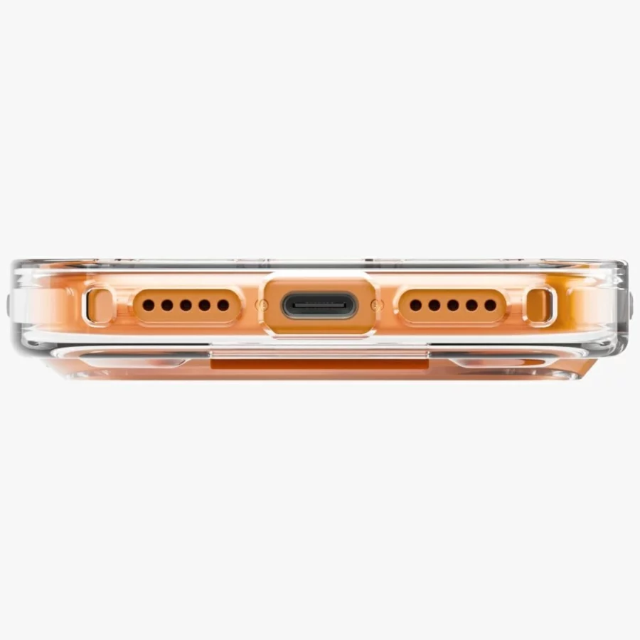 Etui UNIQ Heldro Air na iPhone 17 Pro Max Magclick Charging - pomarańczowe