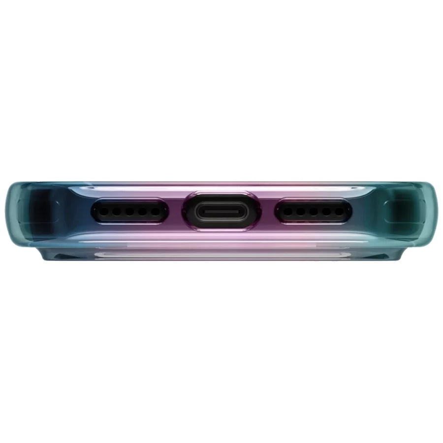 Etui UNIQ Iridescia na iPhone 17 Pro Magclick Charging - wielokolorowe