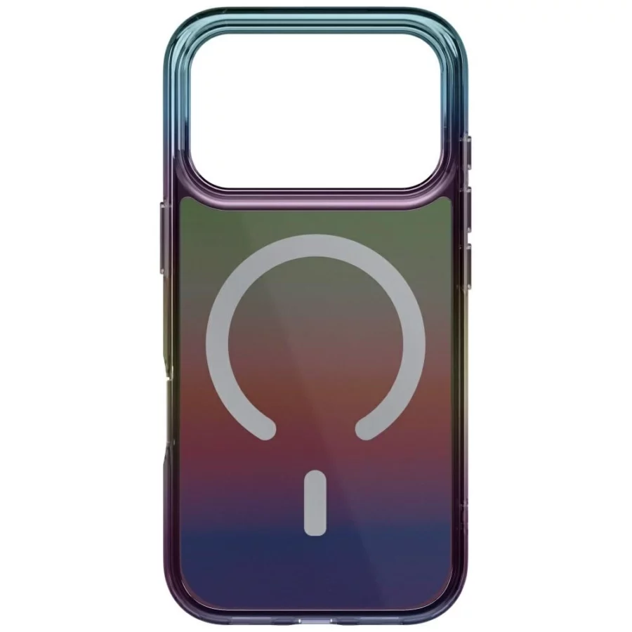 Etui UNIQ Iridescia na iPhone 17 Pro Magclick Charging - wielokolorowe