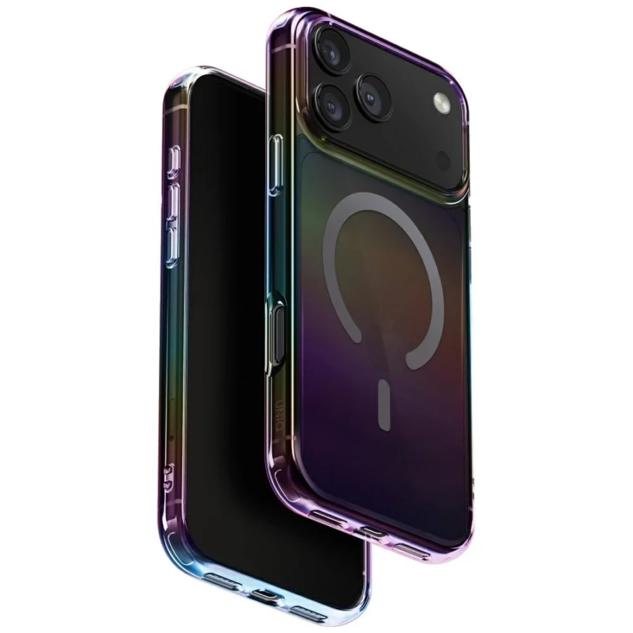 Etui UNIQ Iridescia na iPhone 17 Pro Max Magclick Charging - wielokolorowe
