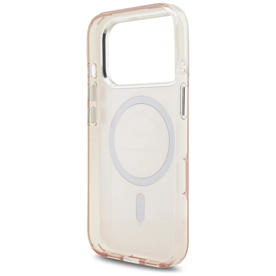 Etui Karl Lagerfeld IML Karl RSG Logo MagSafe do iPhone 17 Pro - różowe