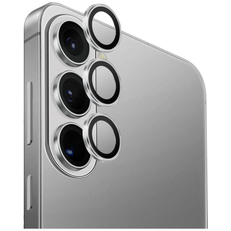 Szkło na obiektyw aparatu UNIQ Optix     Aluminium Camera Lens do Samsung Galaxy S26 / S26 Plus srebrny