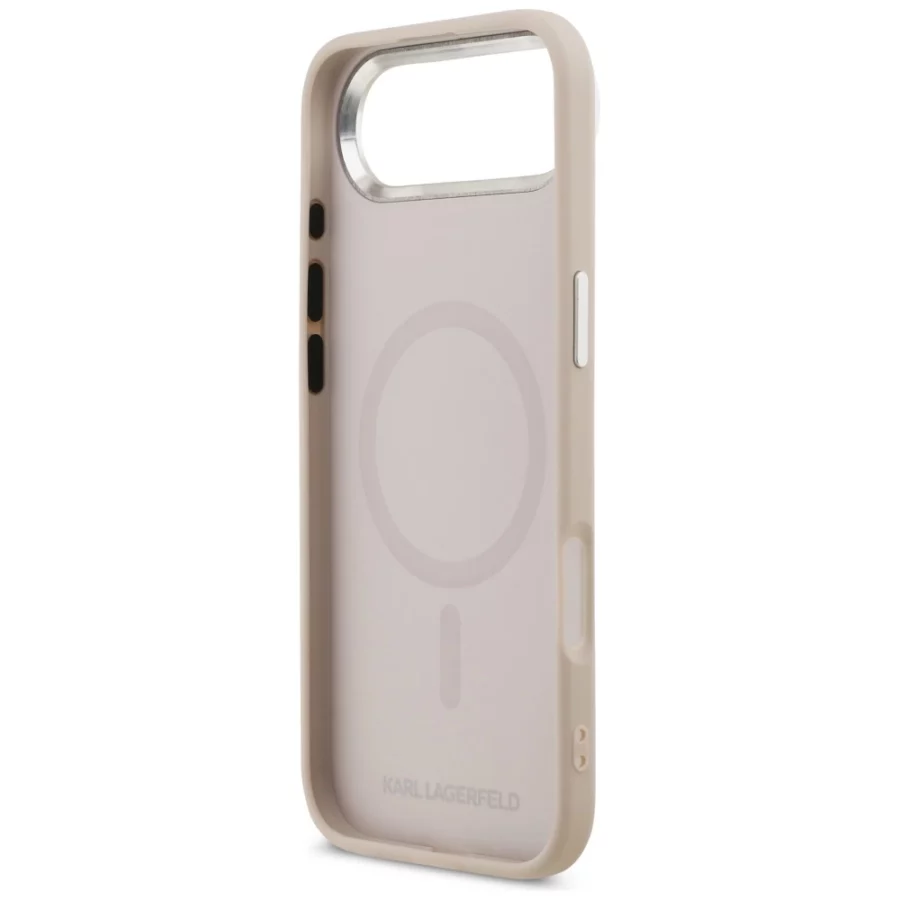 Etui Karl Lagerfeld Karl & Choupette Pins MagSafe do iPhone Air różowe