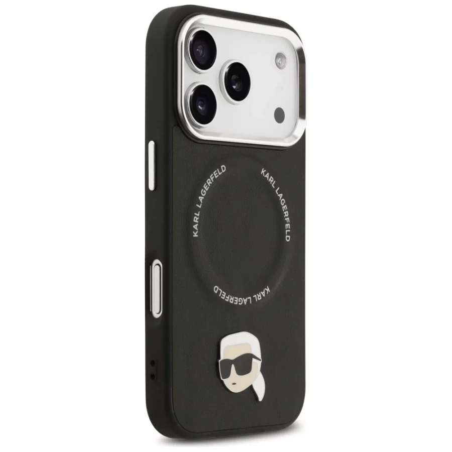 Etui Karl Lagerfeld Karl Pin MagSafe do iPhone 17 Pro - czarne